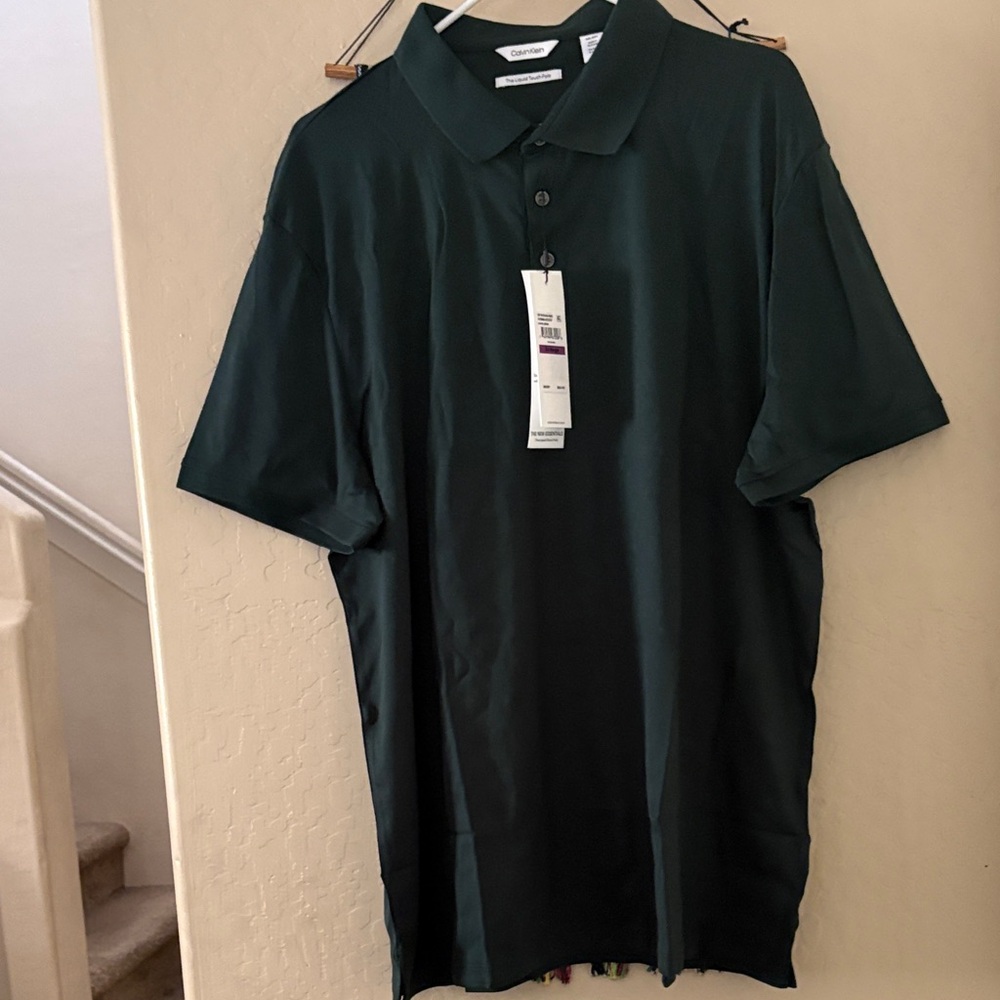 Calvin Klein Deep Green Polo Shirt
